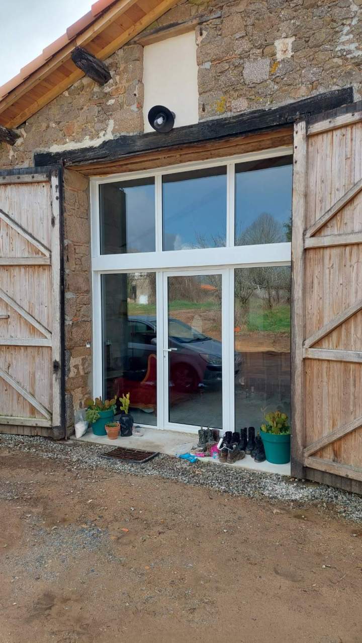Aménagement porte grange Vendée